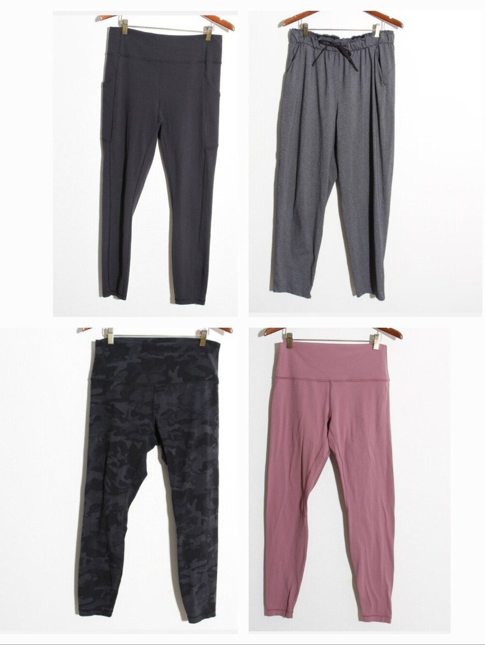 Lululemon Bundle Lot (4) Legging Pant High Rise Align Gray Sz 10 MSRP ~$442